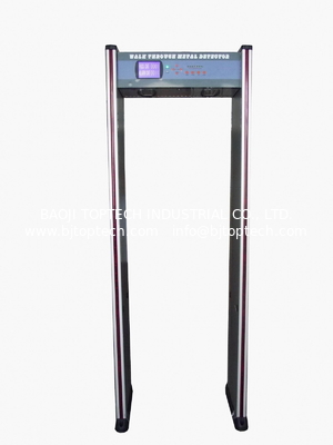 المشي من خلال كاشف المعادن الباب، كاشف المعادن إطار الباب، JLS-200C ((6 مناطق وشاشة LCD) المزود