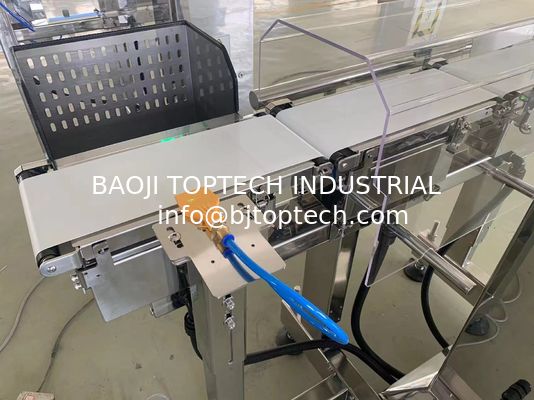 ناقل السرعة العالية Checkweigher للمنتجات عملية فرز الوزن تلقائيًا المزود