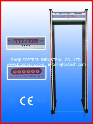 كاشف المعادن من خلال الباب، كاشف المعادن في إطار الباب، JLS-200 ((6 المناطق وعرض LED) المزود