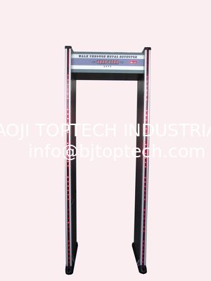 كاشف المعادن من خلال المشي، كاشف المعادن في إطار الباب، JLS-200 ((6 مناطق وشاشة LED)